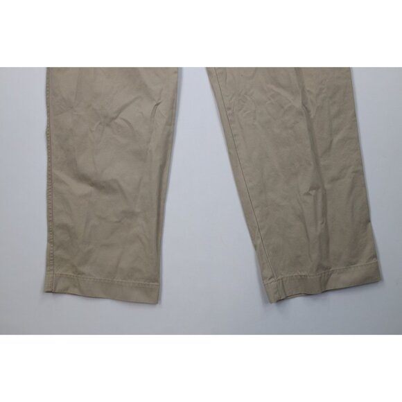 Deadstock Vtg Eddie Bauer Mens 36x32 Classic Fit Pleated Wide Leg Chino Pants - Picture 4 of 16